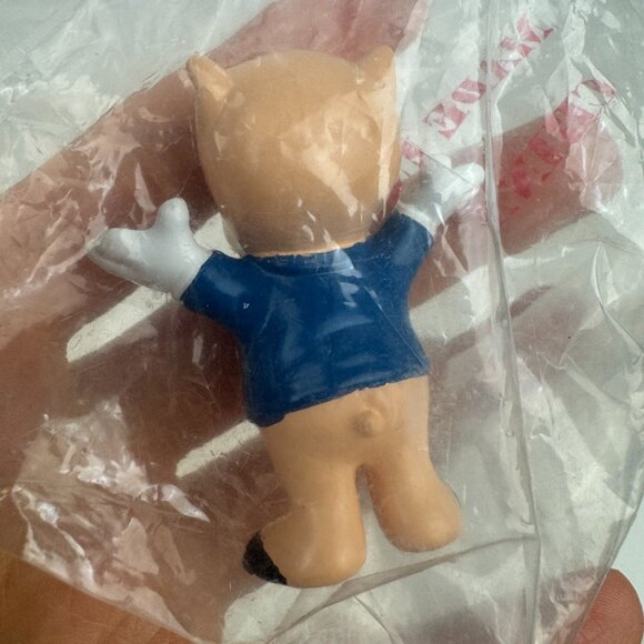 Sealed Vtg 1988 Looney Tunes Porky Pig Cake Topper Figurine Applause Brand - Picture 8 of 10